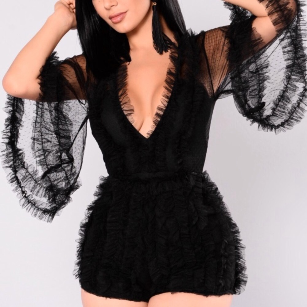 Fashion nova ruffle romper